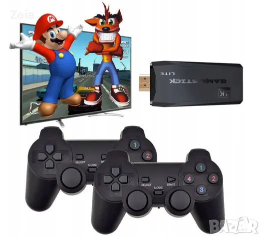 Ретро конзола, JESWO, 25000+ игри, 4K HDMI, 2 безжични 2.4G контролера, черен, 64GB, снимка 3 - Други игри и конзоли - 48838966