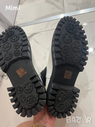 Кожени бели боти , снимка 6 - Дамски боти - 47804881