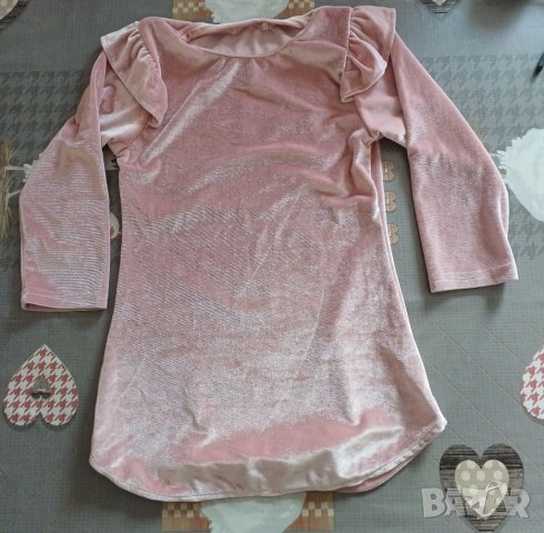 Детска велурена рокля 3/4 г.