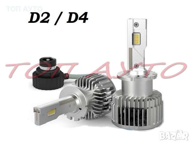 Лед Крушки LED D1S D2S D3S D4S Plug & Play Без Преправяне Замяна Фабрични Ксенонови Крушки , снимка 6 - Аксесоари и консумативи - 39834113