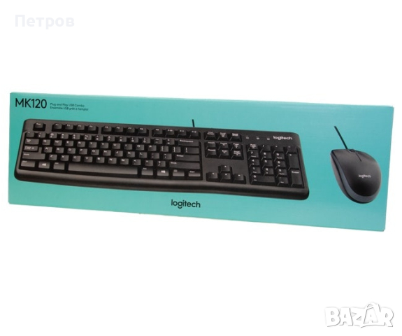 Комплект клавиатура и мишка Logitech, снимка 8 - Клавиатури и мишки - 44699335