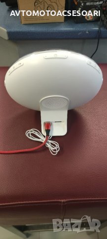 Интелигентна LED лампа, FM радио с часовник и аларма, симулация на изгрев и залез, бели звуци, 7 LED, снимка 5 - Други - 40309378