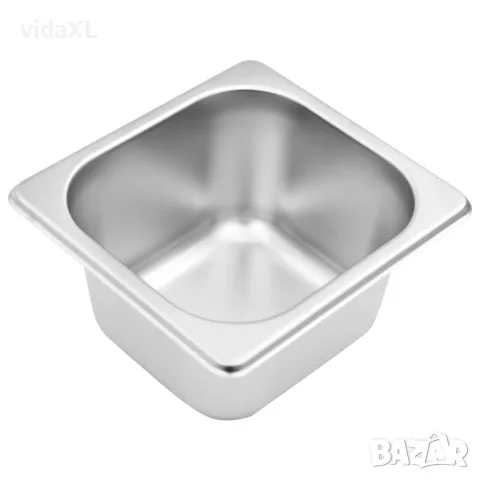 vidaXL Гастронорм контейнер държач с 6 GN съда 1/6 неръждаема стомана, снимка 8 - Обзавеждане на кухня - 56147728