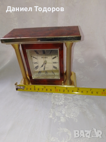 Немски Настолен Кварцов  Часовник  -  Huaba, снимка 9 - Колекции - 44717713