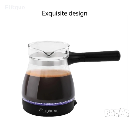 Електрическа светеща кафеварка за кафе Lexical LCP-0502, снимка 3 - Кафемашини - 52866102