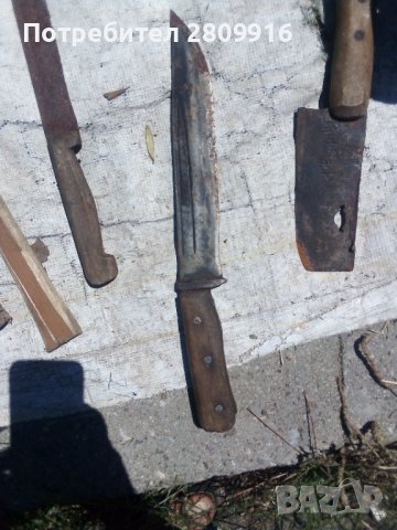 Стар кован нож, снимка 3 - Антикварни и старинни предмети - 41394498