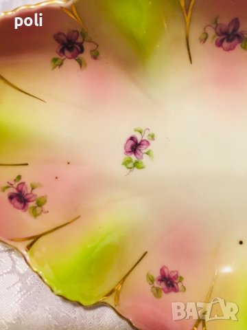 старинно  порцеланово плато , снимка 4 - Чинии - 41765518