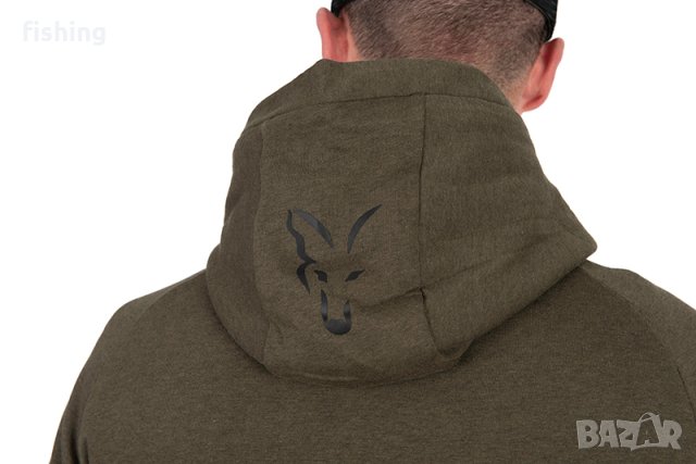 Суичър Fox Collection LW Hoody Green & Black, снимка 9 - Екипировка - 41388753