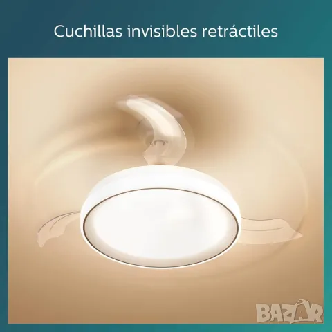 Philips - LED Таванен вентилатор LED/45+35W/230V 5500/4000/3000K бял + дистанционно, снимка 4 - Лампи за таван - 47577519