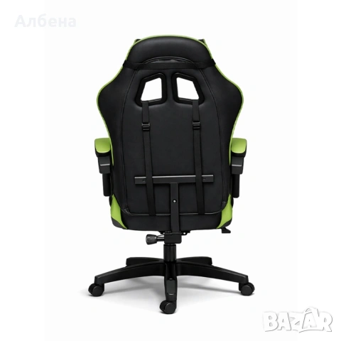 Ергономичен геймърски стол с масажна функция и поставка за крака, снимка 4 - Столове - 53860115