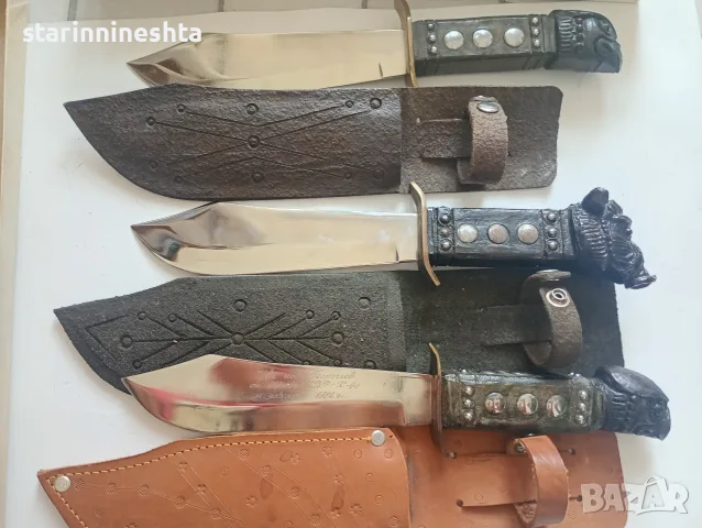 стар нож 1300 години България 3 броя стари ножове нож Хан Аспарух Костенец Кинтекс България 