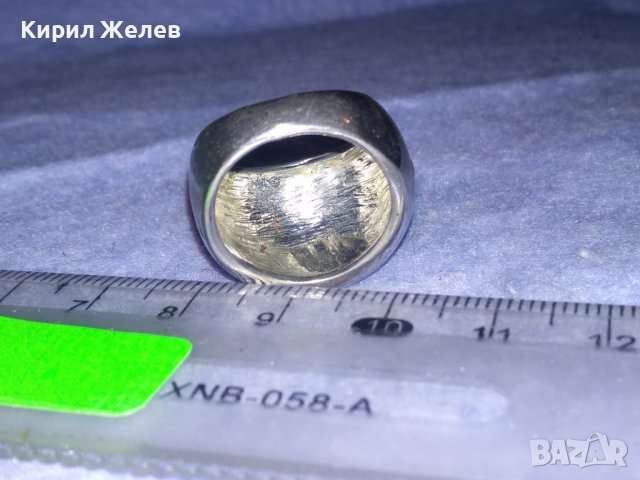ДИЗАЙНЕРСКИ ФЕШЪН АРТ МОДЕЛ СРЕБРИСТ ПРЪСТЕН с ЕМАЙЛ 36611, снимка 12 - Пръстени - 39758635