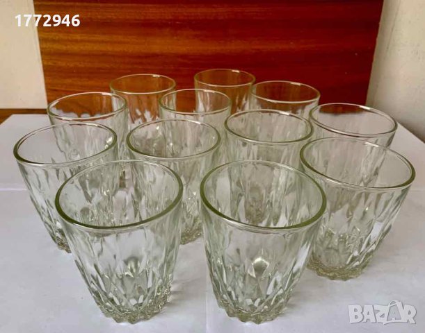 Стъклени кристални 12 бр. чаши 200 мл, снимка 1 - Чаши - 42513193