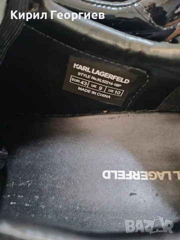 Мьжки кожени кецове.Karl Lagerfeld., снимка 4 - Кецове - 56335712