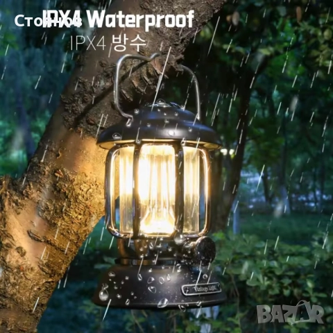 Къмпингова лампа, нощна лампа за осветление, риболов, палатка, снимка 11 - Настолни лампи - 52150746