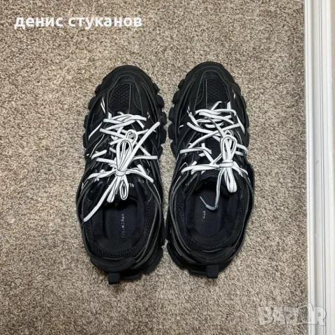  Balenciaga Track Black White, снимка 1 - Кецове - 47355431