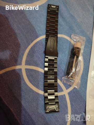 Garmin Fenix 5 метална черна  каишка 22MM.+ инструмент за скъсяване НОВА, снимка 5 - Каишки за часовници - 41799559