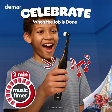 Електрическа четка за зъби Oral-B iO Kids Marvel Spiderman,3 режима,6+, снимка 5 - Други - 52533282