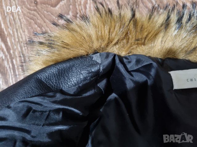 Тъмно кафяво кожено яке с пух М-20лв., снимка 7 - Якета - 41707820