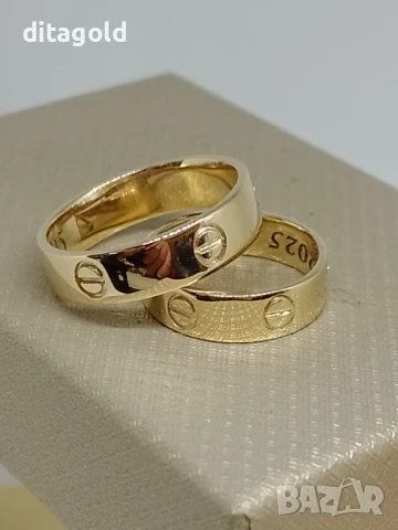 Изработка на 14К златни венчални халки, снимка 1