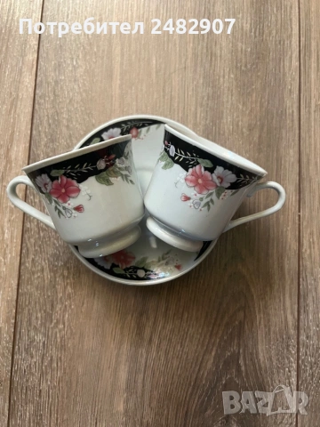 Комплект чашки за кафе - 2 броя, снимка 2 - Чаши - 53800535