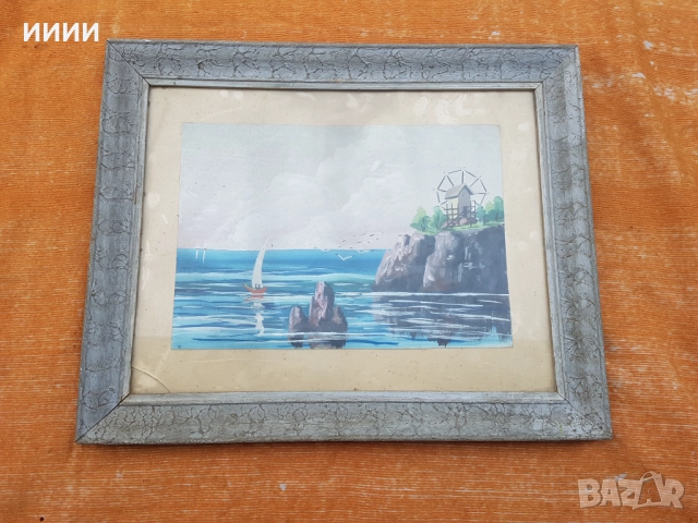 Стара картина , снимка 2 - Антикварни и старинни предмети - 52665049