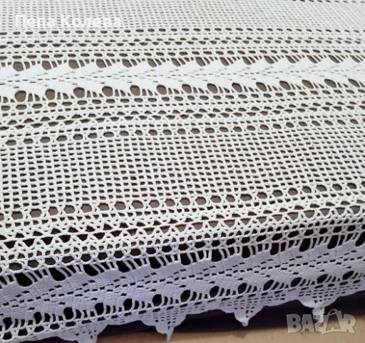 Покривало за спалня - ръчно плетиво на една кука, снимка 2 - Покривки за легло - 52546246