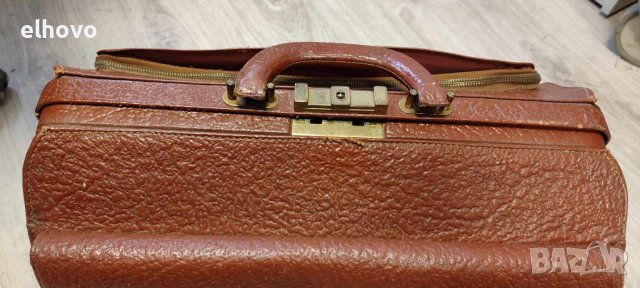 Кожена чанта, снимка 10 - Антикварни и старинни предмети - 44367198