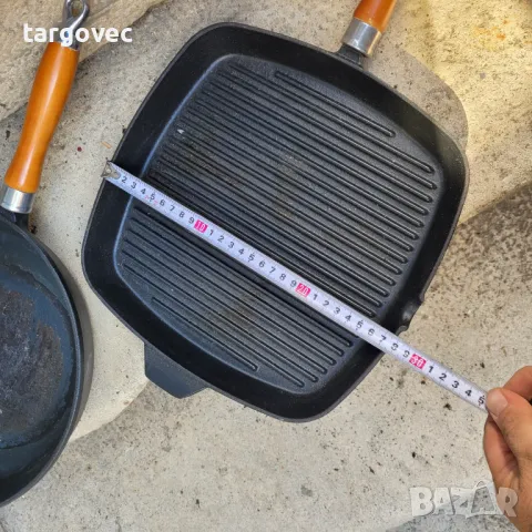 Комплект качествени чугунени тигани, снимка 4 - Прибори за хранене, готвене и сервиране - 47688345