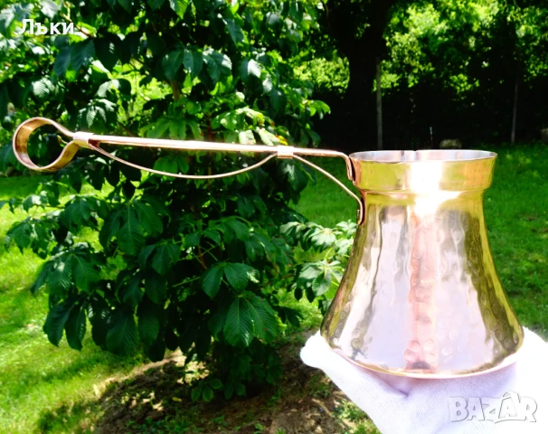 Медно джезве 650 мл.,дълга медна дръжка. , снимка 8 - Антикварни и старинни предмети - 50703473