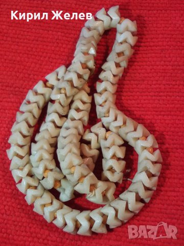 СТАР РЪЧНО НИЗАН РЕТРО ГЕРДАН с МЪНИСТА и ПОЗЛАТЕНА БРОНЗОВА ЗАКОПЧАЛКА 27020