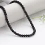 Мъжки гердан от естествени камъни - черен оникс мат, снимка 3