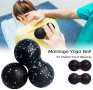 Ново! Двойна масажираща топка за йога, Двойно масажно топче за йога, масажор, топка за масаж, снимка 1 - Масажори - 34284854