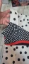  дамска рокля на точки бяло черно червено, снимка 4
