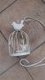 фенер-свещник метален, дизайнерски тип клетка за птици, ретро, за свещ, снимка 4