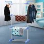 Сушилник простор за дрехи с три нива и опора за закачалки, снимка 11