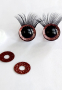 12мм, 16мм и 20мм 3D безопасни очички с мигли за амигуруми,  плетени играчки, снимка 4