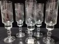 ретро стъклени чаши , снимка 1
