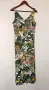 Дълга лятна рокля на листа джунгла  M L размер, снимка 1