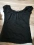 Дамска черна блуза, снимка 1 - Тениски - 35857660
