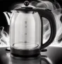Електрическа кана Rosberg, 1800W, 1.8 л, стъклена, Черен. Гаранция 24 месеца , снимка 3