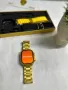 Златист Смарт Часовник G9 Ultra Pro Разговори,Известия,Игри + 3 каишки, снимка 7