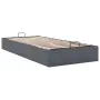 vidaXL Османска рамка за легло без матрак, тъмносива, 90x200см, кадифе, снимка 6