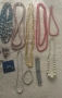 Колиета перли боядисани обици клипс,брошки., снимка 6