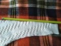 Бял мъжки пуловер от естествена мериносова вълна размер l, снимка 5