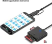 Четец на карти с памет, BENFEI 4in1 USB 3.0 и USB-C към SD Micro SD MS CF адаптер за четец на карти,, снимка 6