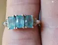 СРЕБЪРЕН ПРЪСТЕН С ГРАНДИДИЕРИТ (МАДАГАСКАР), снимка 4