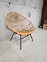 Скандинавско кресло от естествен ратан, снимка 3
