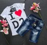 DSQUARED2 Дамски Летен Комплект Тениска И Къси Дънки👚🩳Дамски Къс Екип ДИСКУАРЕД2 Код VL-37, снимка 3