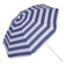 Плажен чадър 1.80м синьо бяло на райе, снимка 1